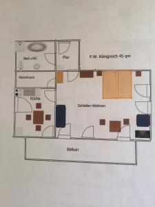 Grundriss der Unterkunft Gästehaus & Ferienhof Hüfner