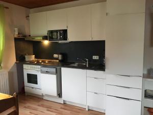 Küche/Küchenzeile in der Unterkunft Gästehaus & Ferienhof Hüfner