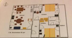 Grundriss der Unterkunft Gästehaus & Ferienhof Hüfner
