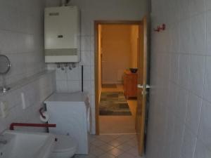 Koupelna v ubytování Ferienwohnung Wattwurm Dangast