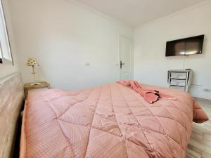 Łóżko lub łóżka w pokoju w obiekcie CristianPlaya Attic