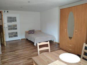 Posteľ alebo postele v izbe v ubytovaní Apartament nad strumykiem Lądek-Zdrój