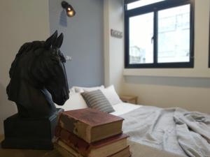 Postel nebo postele na pokoji v ubytování Huck B&B