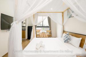 Postelja oz. postelje v sobi nastanitve Carol Homestay & Apartment Da Nang 3