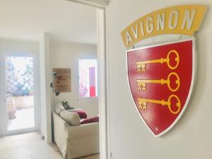 Posezení v ubytování Gite AVIGNON BOUGAINVILLIER