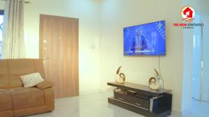 TV at/o entertainment center sa The View Apartments