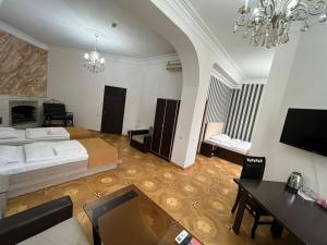 Voodi või voodid majutusasutuse Olive hotel toas