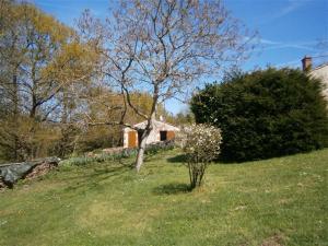 una casa en una colina con un árbol en un campo en Le POULAILLER, en Mareuil-sur-Lay