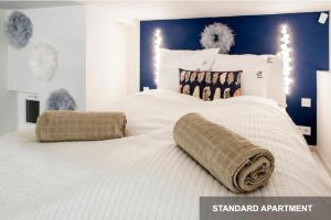 Cama o camas de una habitación en Savouir Bleu Suite near Danube