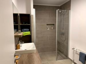 Koupelna v ubytování Hotel Schmidt's Hoern