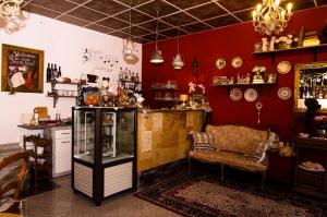 Lounge nebo bar v ubytování Trubarjev Art Boutique hotel