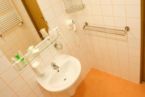Koupelna v ubytování Hotel Rieger Garni