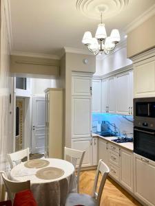 Kuchyň nebo kuchyňský kout v ubytování Grand de Luxe Residence Lviv