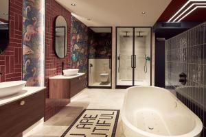 Koupelna v ubytování Van der Valk Hotel Breukelen