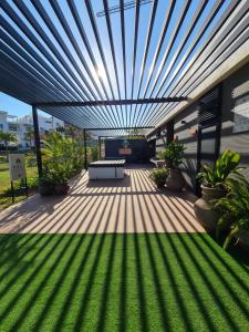 A garden outside Residence Bali