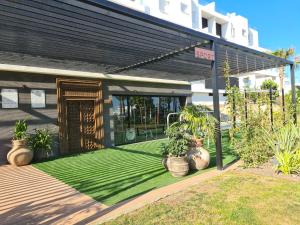 A garden outside Residence Bali