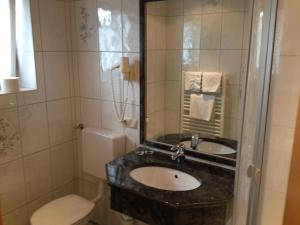 Vannituba majutusasutuses Apartpension Kappacher