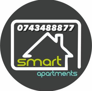 a sticker with the words smart apartments on it at Smart Apartments Central in Sighişoara