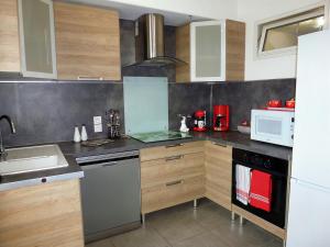 Dapur atau dapur kecil di Chic et douillet
