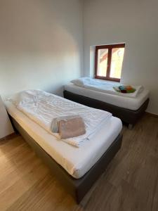 Ένα ή περισσότερα κρεβάτια σε δωμάτιο στο Penthouse Apartment