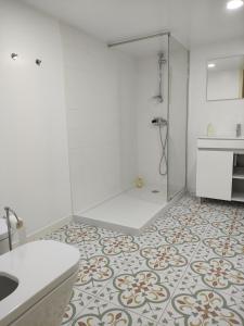 Koupelna v ubytování Casa do Lago da Quinta de Esteves