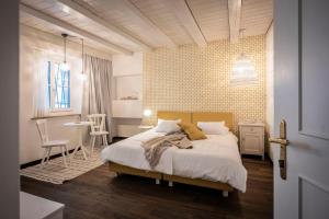 Кровать или кровати в номере Bogen bistro & apartments