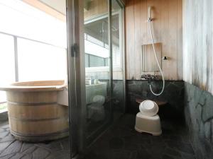Salle de bains dans l'établissement Green Hotel Yes Nagahama Minatokan