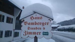Haus Bamberger v zimě