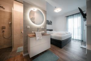 Posteľ alebo postele v izbe v ubytovaní Das Conrad by Schladming-Appartements