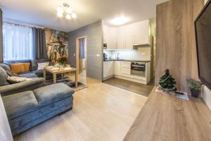 Η κουζίνα ή μικρή κουζίνα στο Apartamenty Izerskie - ul. Cicha 13D-E