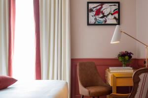 Cama ou camas em um quarto em Hôtel Longemalle