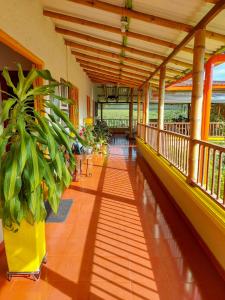 En balkong eller terrass på FINCA HOTEL DON JULIO