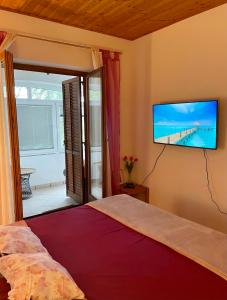 TV a/nebo společenská místnost v ubytování Apartment Ema