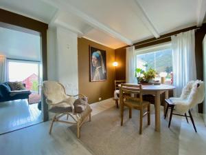 Χώρος καθιστικού στο Orcas Bay Lofoten