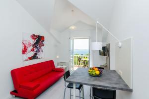 Ein Sitzbereich in der Unterkunft Villa Panorama Dubrovnik