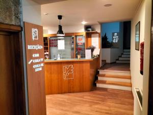 The lobby or reception area at Hotel Carvalho Araujo