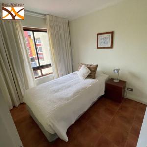 Postel nebo postele na pokoji v ubytování Hotel del Volcán