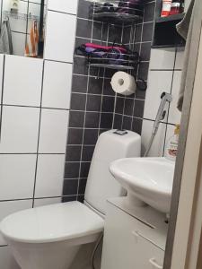Ένα μπάνιο στο Mukava talo maaseudulla lähellä keskustaa