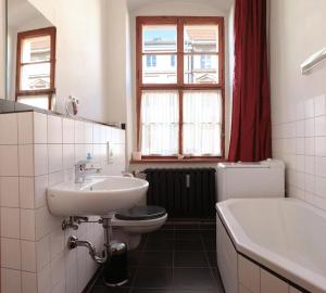 Ein Badezimmer in der Unterkunft Wohnen im Zentrum
