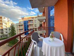 Balkón nebo terasa v ubytování ANITA A 25 Apartment Pool View SUNNY BEACH