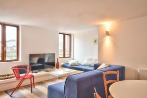 Et opholdsområde på La maison du pêcheur