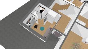 The floor plan of Belle petite chambre privée de 9m2, avec SDC et WC, Wifi et Netflix