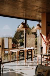 En balkong eller terrass på Eco-lodge Villa Epicurea +35 foton