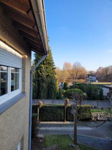 a view of a garden from a house at Ferienwohnung Casa Di Lago 2 in Heinsberg