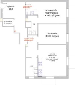 Půdorys ubytování Casa Zelia