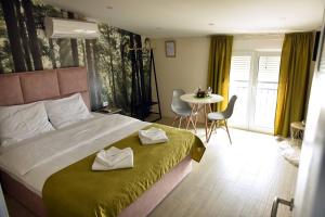 Studio Apartments Bulevar客房内的一张或多张床位