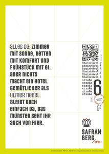 um cartaz para um concerto com o número seis em Safranberg Hotel & Sauna em Ulm