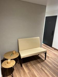 Posezení v ubytování Loft wood