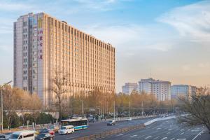 Nespecifikovaný výhled na destinaci Peking nebo výhled na město při pohledu z hotelu