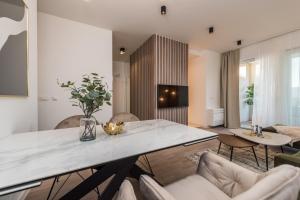 Posezení v ubytování Green Sky Luxury Penthouse Apartment